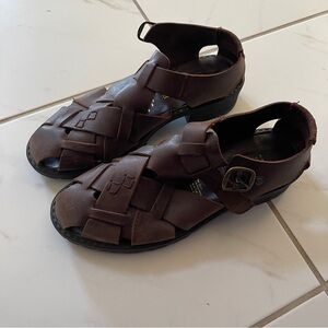 Nexx Genuine Leather Dark Brown Women's Sandals